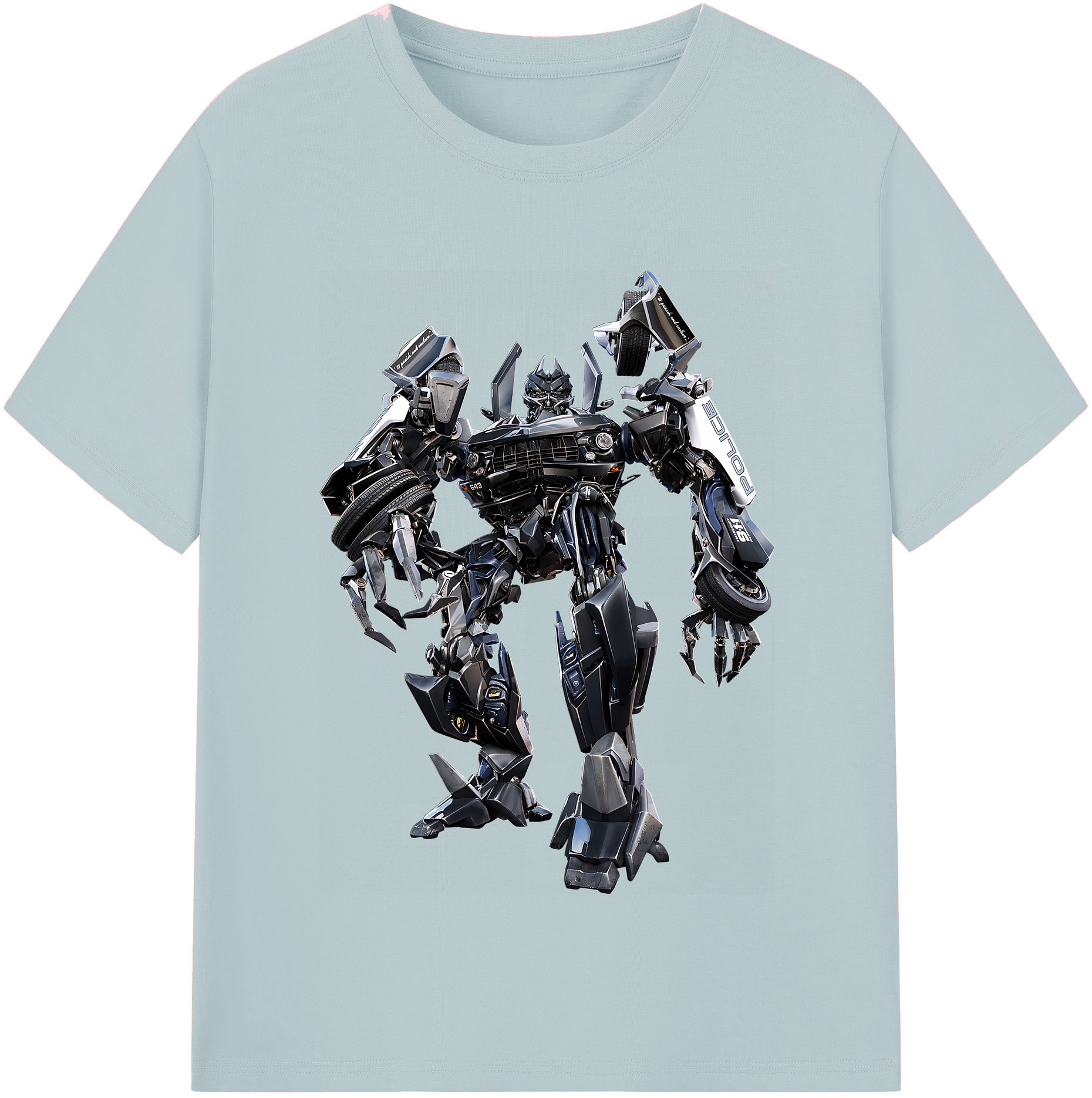 （画像用） Transformers トランスフォーマー 綿100％半袖Tシャツ（フロントプリント）